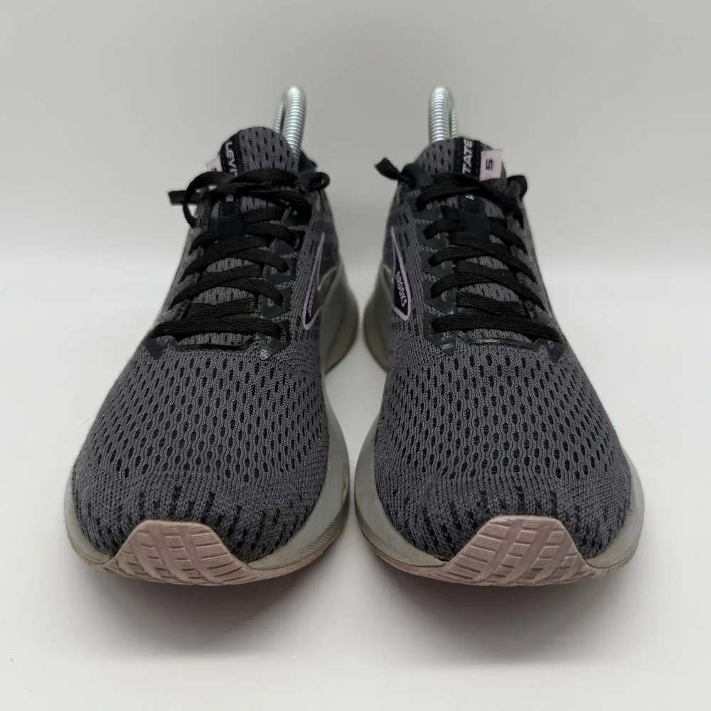 Brooks Levitate 5 Running Shoes Gray Lilac Neutral Knit 1203571B080 Womens 8
